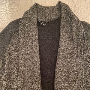 Theory 100% cashmere gray cardigan